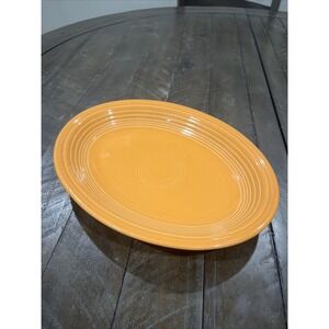 Fiestaware Tangerine Medium Platter Fiesta Retired Orange 11.5 inch‎ Serving